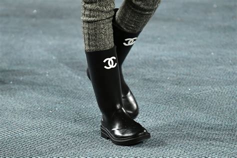 chanel high rain boots|Chanel boots price.